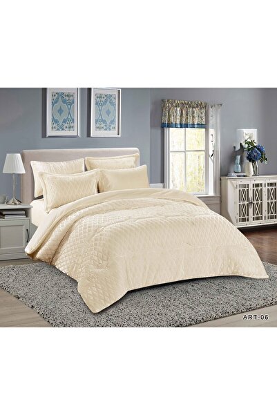 ALMIAAD ART Royal Double Winter Bedding Set, Reversible, Soft and Warm Velvet Faux Fur, Fully Filled, 6 Pieces, Size 250*230 cm