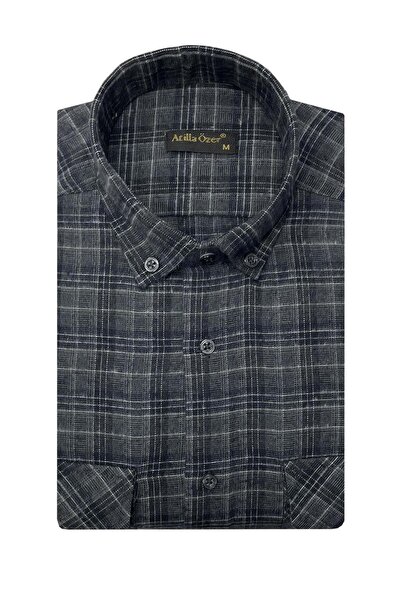 ATİLLA ÖZER Winter Cashmere Men's Shirt - 7463
