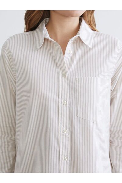 LC Waikiki Lcwaikiki Classic Striped Poplin Women's Shirt