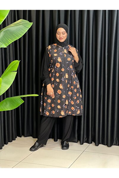 Butik büyük beden Tesettür Plus Size Swimsuit