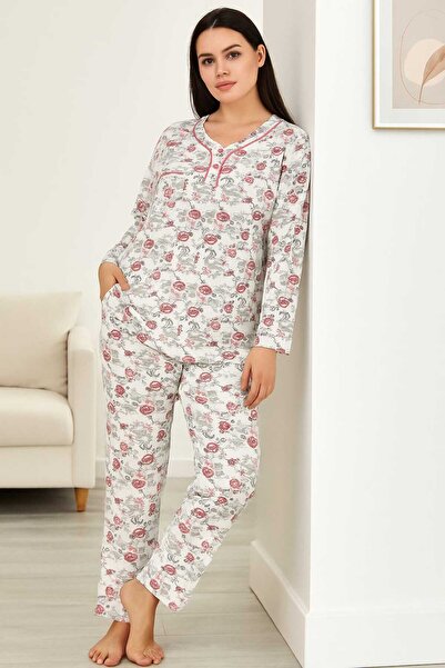 Tenra Wide Cut Women's Pajama Set 100% Cotton