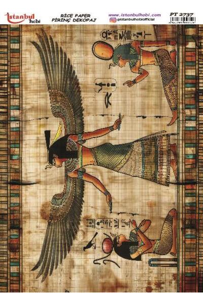 İstanbul Hobi Pirinç Dekopaj Kağıdı 30x42cm PT-2737 Antik Mısır