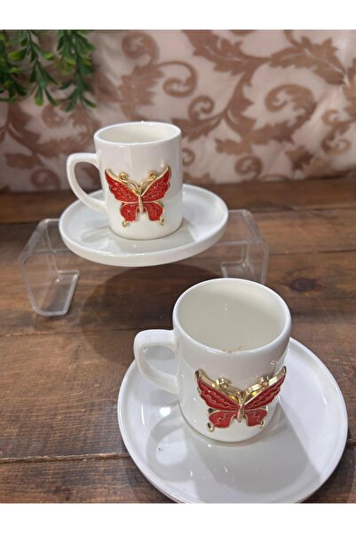Bahar Home Butterfly Cup 2 Pieces