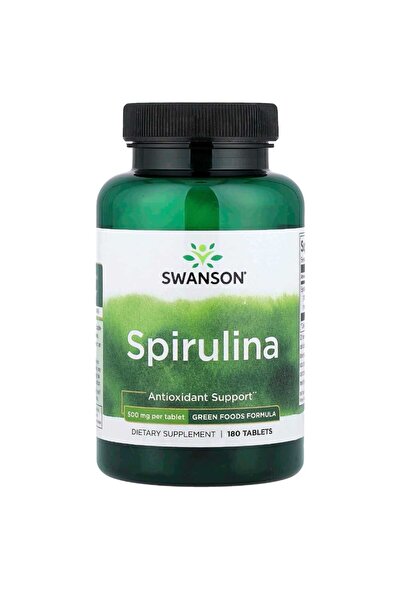SWANSON Spirulina 500mg سبيرولينا، 500 ملغ، 180 قرصًا
