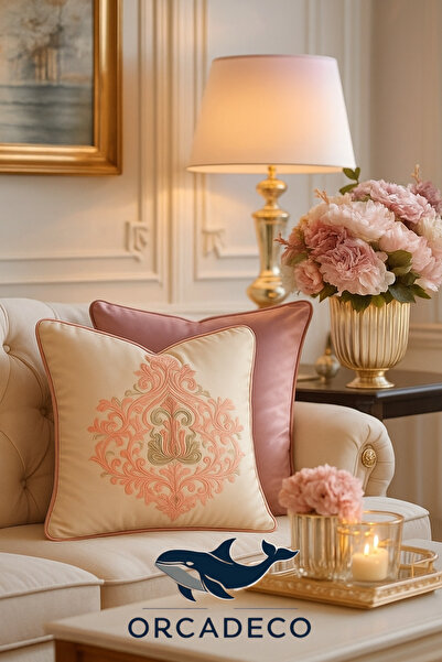 orcadeco -Ottoman Empire Collection /Nakışlı Lüks Dekoratif Yastık Kılıfı 45x...