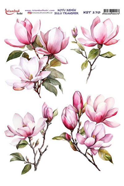 İstanbul Hobi Dark Background Water Transfer Paper 25X35Cm Kst-170