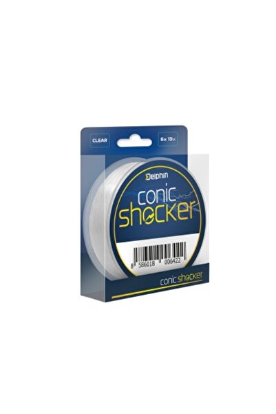 DELPHİN Fir de linie pentru muște Conic SHOCKER, 0,30 mm - 0,50 mm, 6 buc x 13 m, transparent