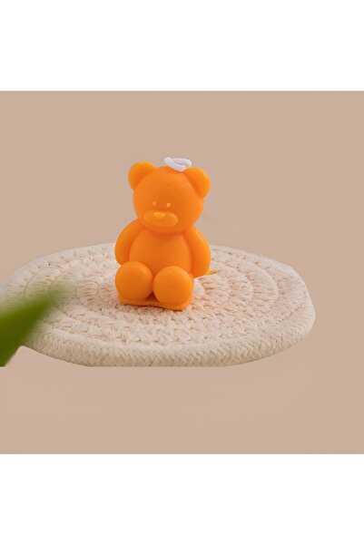 Flippy Scented Candle Flippy, Bear Model, Orange, Orange Scent, 5.5x3.6x4 cm
