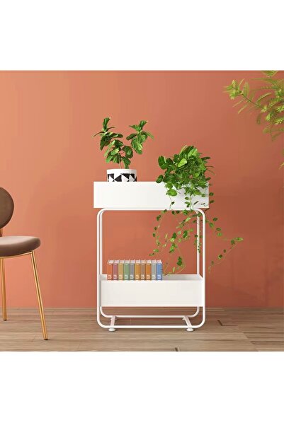 larissa design Çiçeklik kitaplık çok amaçlı dolap
