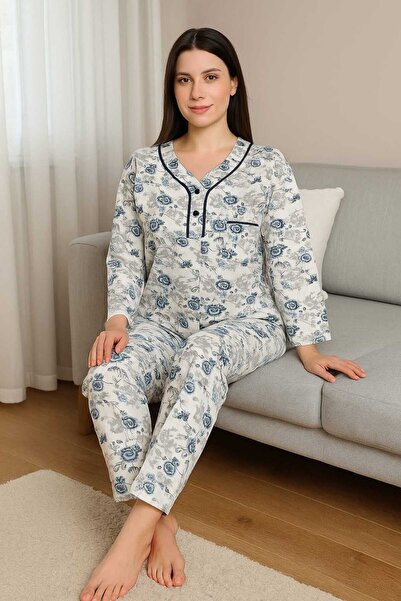 Tenra Geniş Kesim Kadın Pijama Takımı %100 Pamuk