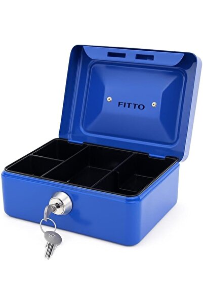 fitto صندوق ودائع - أزرق، 9 × 12.5 سم