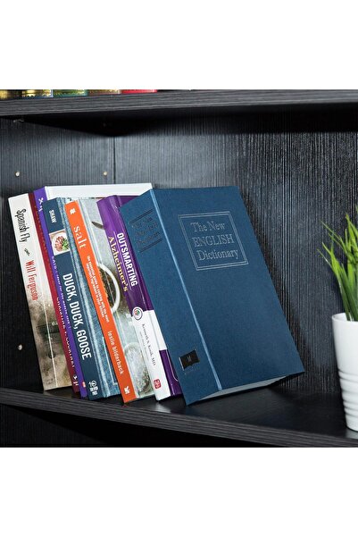 Amazon basics Book Safe with Combination Lock, Large, Blue