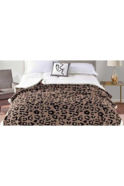 OEM Cocolino fluffy blanket, ZIPPERED ENVELOPE with fur, 3D ANIMAL PRINT MODEL, 200 x 230cm, for 2 people