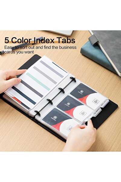 Deli Business Card Holder Wallet, Card Organizer, Name Card Holder - Fits 180 Cards