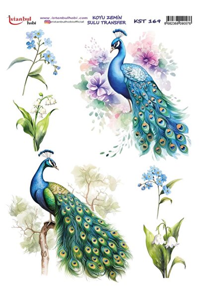 İstanbul Hobi Dark Background Water Transfer Paper 25X35Cm Kst-169