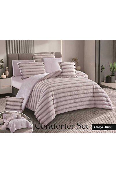 ALMIAAD Perley Double Winter Bedding Set, Soft and Warm Rabbit Fur, Fully Filled, For Luxury Guests Only, Duvet Size 250*230 cm