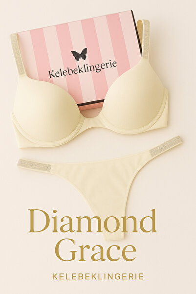 Kelebeklingerie Stoned Padded Bra Set