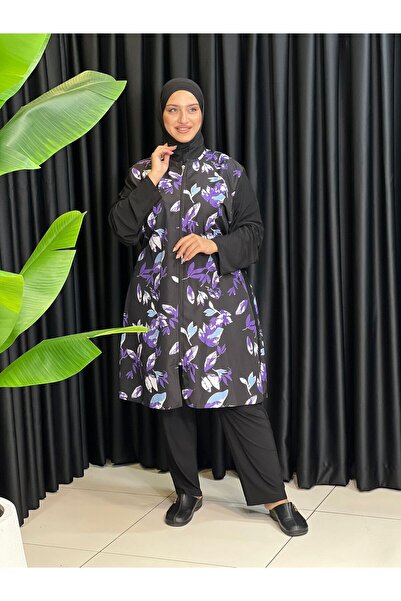 Butik büyük beden ملابس سباحة إسلامية مقاس كبير