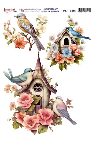 İstanbul Hobi Dark Background Water Transfer Paper 25X35Cm Kst-126