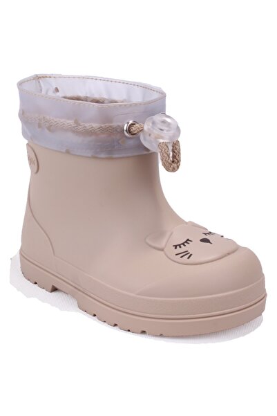 IGOR CC334 Mendi Gato Bej Kürklü Günlük Kız Çocuk Yağmur Çizme