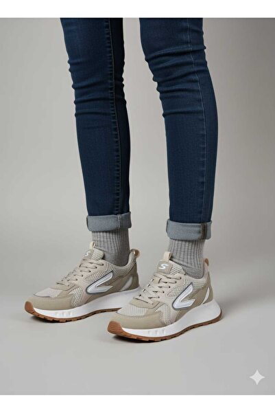 Laguna MADENO UNİSEX KREM BEYAZ SPOR AYAKKABI