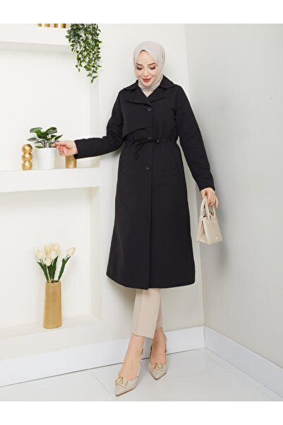 Moda Manga Uzun Trençkot