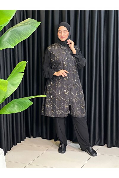 Butik büyük beden Tesettür Plus Size Swimsuit