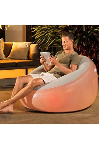 Yıldızan 1.02m x 97cm x 71cm Şişirilebilir LED Hava Sandalyesi 1153473