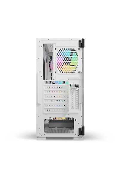 Savio Raptor X1 Gaming Case, Mesh/Tempered Glass, ARGB, Mid-Tower, ATX, White