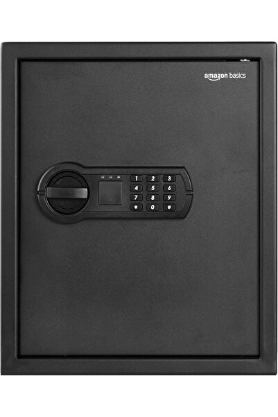 Amazon basics Steel Home Security Safe with Programmable Digital Keypad Lock, 43 L, Black