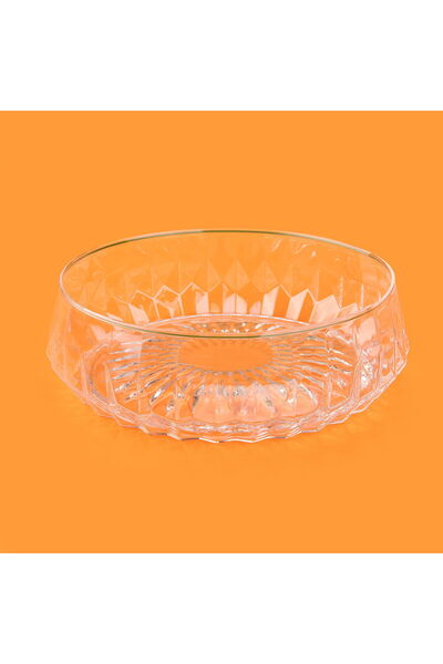 Genel Markalar Glass Cansu Servis Kasesi - Şeffaf - 24x17,5 cm