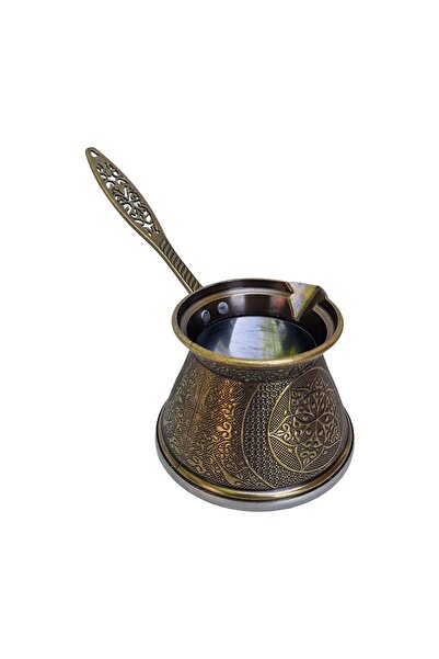 EHA Turkish Ottoman style kettle special for induction, 300 ml, Ø10.5xH7.5 cm - Antique copper