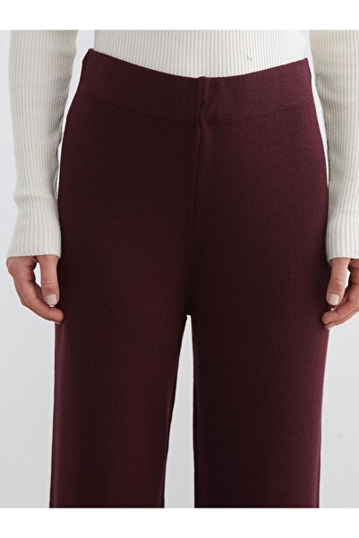 LC Waikiki LCW Modest Elastic Waist Wide Leg Women's Knitwear Trousers