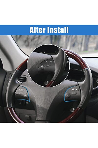 Generic Steering Wheel Control Button Set for Lexus ES350 2007-2012 - Black