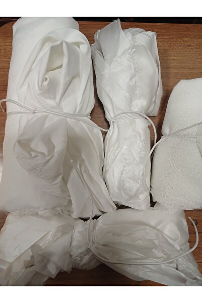 karasu spot Kumaş 4 parca beyaz 100/150 cm arasında polyester bez polyester karışımlı tül karışık