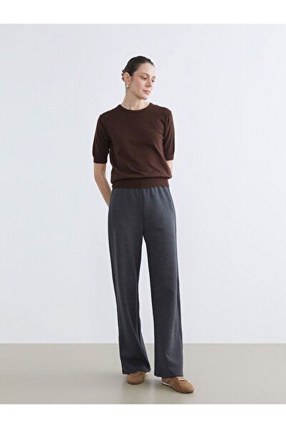 LC Waikiki Lcwaikiki Basic Elastic Waist Wide Leg Women's Sweatpants