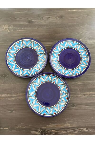 shop Handmade 18 cm 3 Piece Ceramic Cake Plate