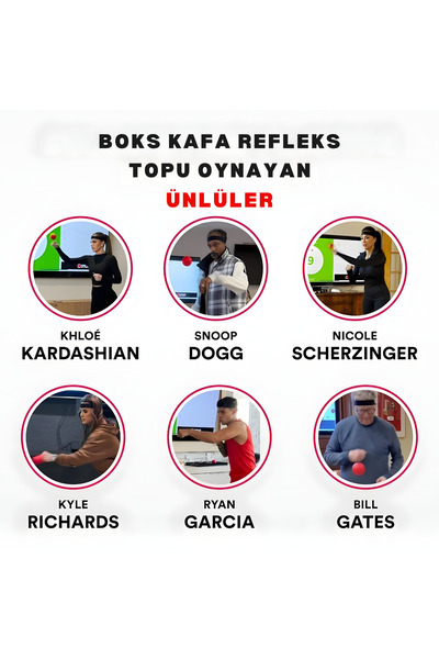 Sporsize Boks Refleks Topu Seti – Ayarlanabilir Kafa Bandı, Koordinasyon ve Refleks Antrenmanı