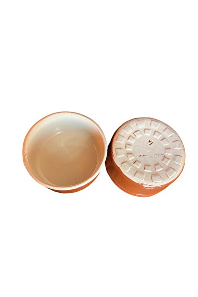 onyyapim French Brown 2-Piece Vintage Ceramic Bowl Set