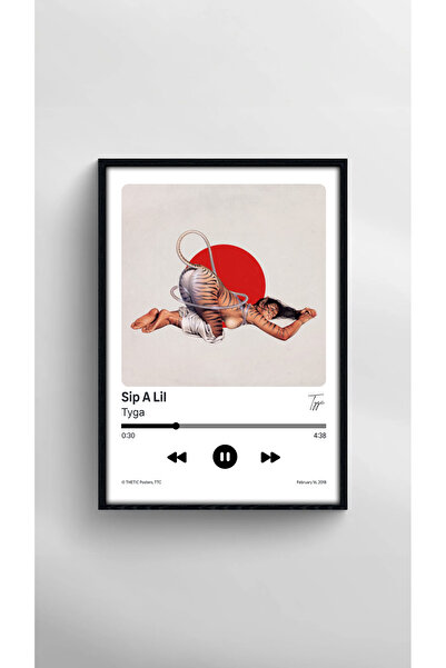 Thetic Tyga - Sip a Lil Single Collection Premium Spotify Poster - Song Poster!