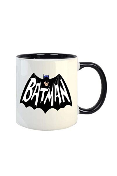 NASAQ Gen7 "Batman! 4" Cartoon Printed Ceramic Mug, 11 oz (350 ml) Three Tone Black