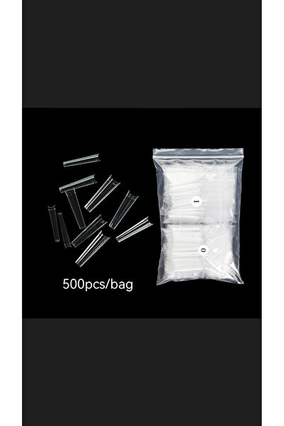 Anıl Gel Polish Protez Tırnak Yarim Ay Şeffaf Tips 500’Lü