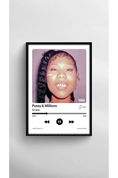 Thetic Drake - & Millions Single Collection Premium Spotify Poster - Song Poster!