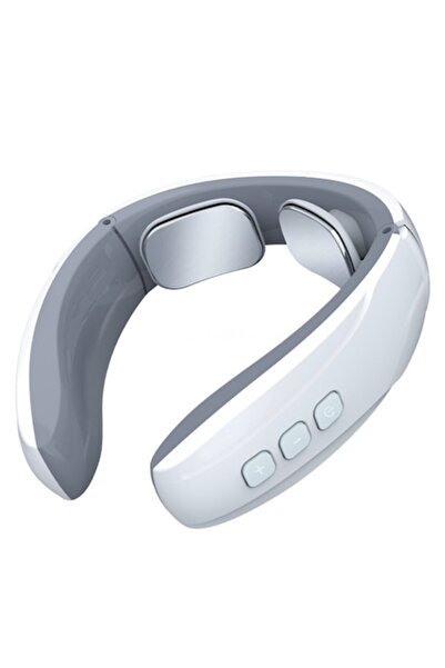 SUPER TRENDS SUPER TRENDS® Premium Neck Massager, 6 Massage Modes, Rechargeable, Portable, USB, White