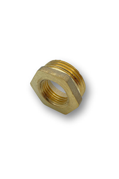 Universal 1/2" X 3/8" PRİNÇ SARI REDÜKSİYON DÜŞÜRÜCÜ NİPEL (4 Lİ PAKET)