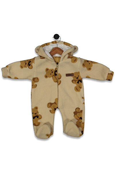 Canini Polar Ayı Baskılı Tulum – Sıcacık, Yumuşak ve Rahat Kışlık Bebek Giyimi | Tanış Bebe