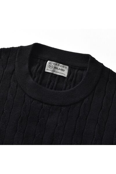 Giordano Men’s Cable Knit Crew Neck Long Sleeve Sweater