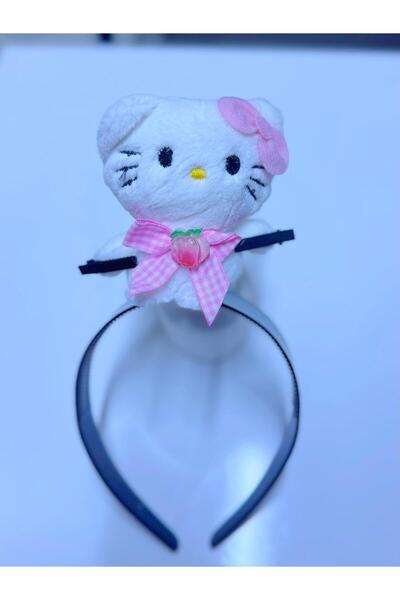 AresTokaAksesuar PENSLİ PERÇEM TUTAN ÇOCUK PELUŞ HELLO KİTTY TAÇ