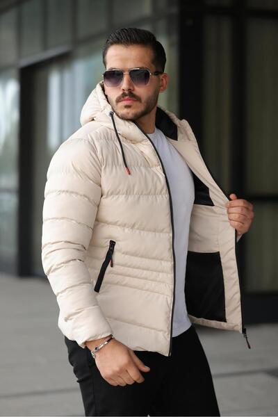 FASİON Men's Winter Water and Windproof Puffer Coat