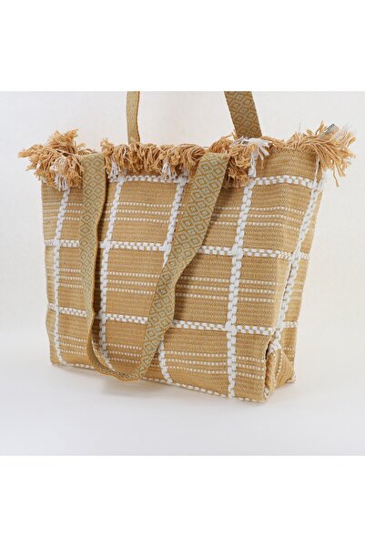 David Jones Women's woven beach bag Beige BS7065CM2404964